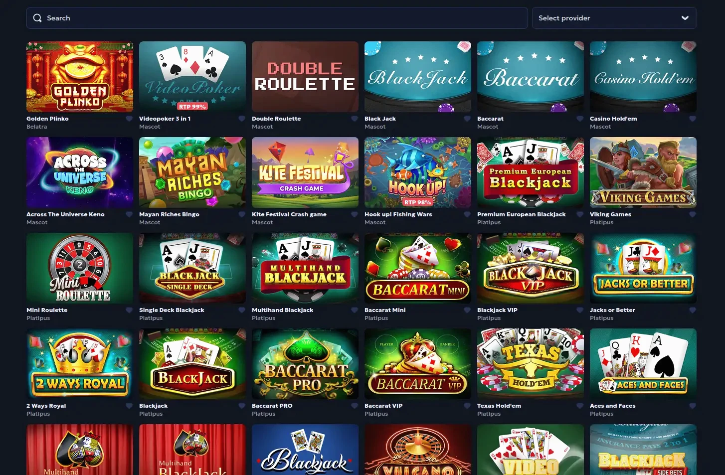 Interfaccia mobile True Fortune casino su smartphone